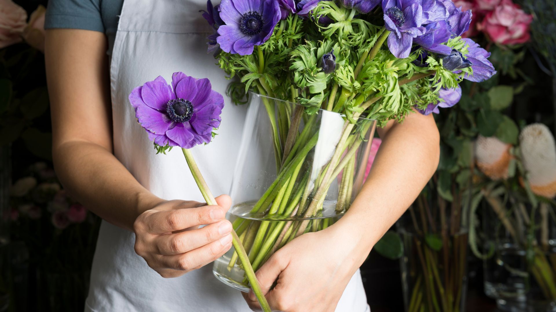Bunch of flowers.