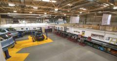The Technical Academy Motor Vehicle Area and other workshops in the background