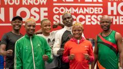 The Zambian National Olympic Committee and Commonwealth Games Association of Zambia's boxing team. A group of six men and women smiling towards the camera