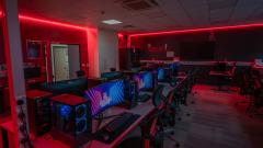East Durham College's Digital Suite - gaming PCS, led lighting