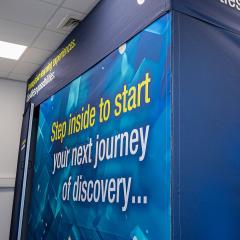 Exterior shot of immersive suite at East Durham College