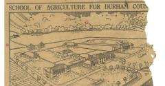 Artist impression drawing of Houghall Campus